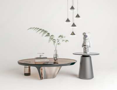 现代茶几3D模型下载